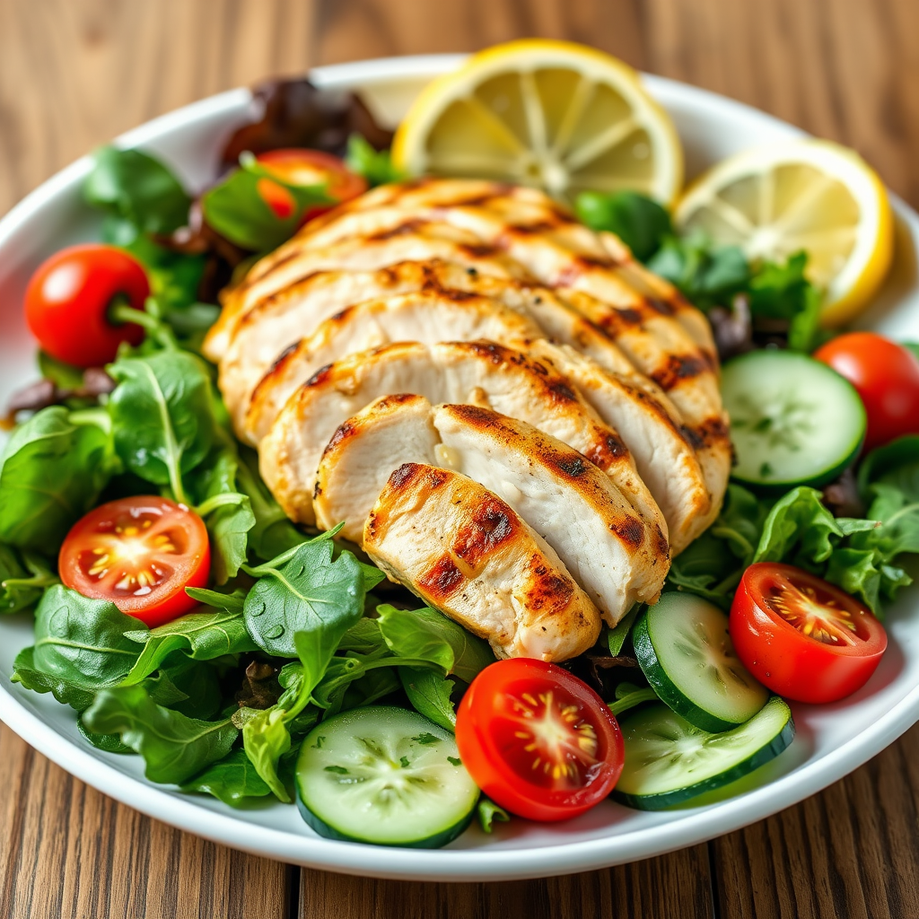 Lemon Herb Grilled Chicken Salad